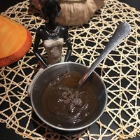 Avocado and chocolate mousse with rum  at Etiopico Afrika in Gran Canaria