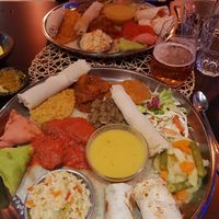 Vegan platter on a Wednesday. at Etiopico Afrika in Gran Canaria