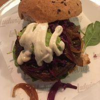 Vegan burger  at Ludwig Burger in Salzburg