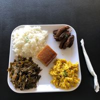 I got the Jerk Chicken with collard greens and Mac and cheese. 5 stars! Yum nothing to add and not thing I’d take away! Great work  at Soul Good Vegan Cafe in Durham