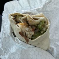 vegan burrito  at Taco Rico in Miami Beach