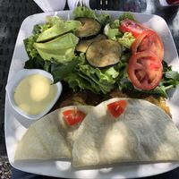 Falafel wrap  at Chocolate Cafe in Huanchaco