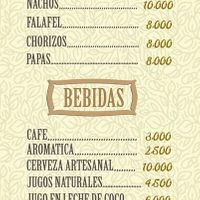 A la carte menu in 2022 at Semillas Comida Sana in Pereira