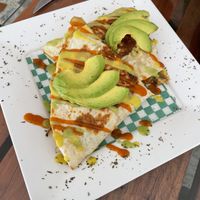 Quesadilla- super filling, quite heavy, very delicious  at Semillas Comida Sana in Pereira