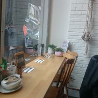 Inside at Les Cuistots in Liege
