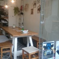 Inside at Les Cuistots in Liege