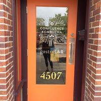 door- hard to see entrance from street at Confluence Kombucha in St Louis