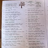 Menu1  at Good Earth Cafe in 