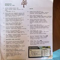 Menu2  at Good Earth Cafe in 