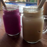 Lovely smoothies :) at Good Earth Cafe in 