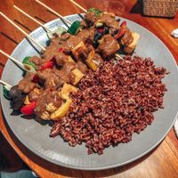 Vegetable Satay at Good Earth Cafe in 