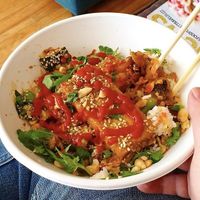 Vegan Yum-Yum Bowl at World Street Kitchen in Minneapolis