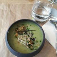 A yummy soup  at apeti in Paris