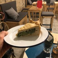 Pie with spinach and tofu at B12 Candy Bar - Maybe closed in Kyiv