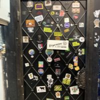 Door to the cafe at B12 Candy Bar - Maybe closed in Kyiv