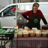 Dairy products - milk, yogurt, cheese and more. at Farmers' Market Rimskata Stena in Sofia