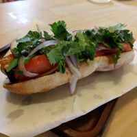 Vegan Tempe Bahn-Mi at Halo's in Hakuba