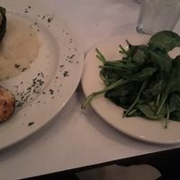 Spinach that comes with Zucchini Boats at Ginos in Dyer