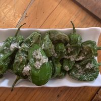 Green peppers at As 7 Maravilhas in Porto
