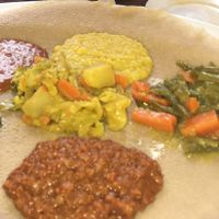 vegetarian/vegan combo  at Lalibela Ethiopian Cuisine  in Mt Kisco