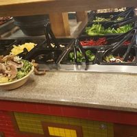 veggie bar at bd's Mongolian Grill in Flint