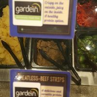 veggie ";meat"; at bd's Mongolian Grill in Flint