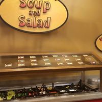 soup and salad bar at bd's Mongolian Grill in Flint