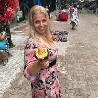 A vegan rose  at Amorino in Playa Del Carmen