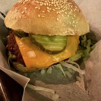  Vegan smash burger   at Second District Brewing in Philadelphia