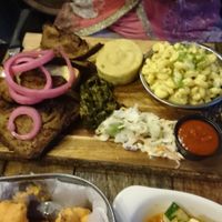 The Vegan restaurant week special brisket board  at Second District Brewing in Philadelphia