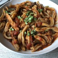 Mushroom ragu at The Mouzon House in Saratoga Springs