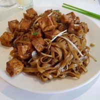 Fried tofu and noodles at Cuisine S in Montpellier