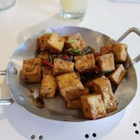 Fried tofu at Cuisine S in Montpellier
