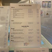 Menu at Cooking Colours in Metz