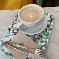 Latte   at Maisie Cafe in Paris