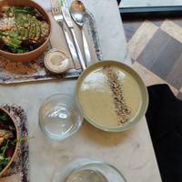 Brocoli ând cauliflower soup at Maisie Cafe in Paris