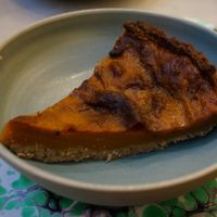 Pumpkin Tart at Maisie Cafe in Paris