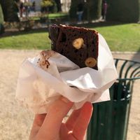 Chocolate cake  at Maisie Cafe in Paris