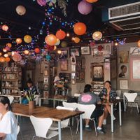 one of the seating areas  at Stardust Video and Coffee in Winter Park