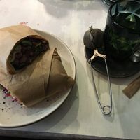 Wrap and tea at La Libelula in Cordoba
