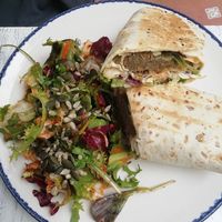 Lentils wrap at La Libelula in Cordoba