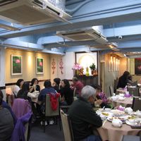 Busy on a regular Monday night. at Lotus Veggie 蓮花健康素食 - Jordan in Kowloon