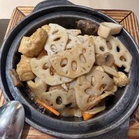 Bean curd and mushroom hotpot  at Lotus Veggie 蓮花健康素食 - Jordan in Kowloon