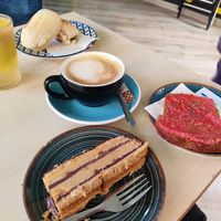 Cake, toast, coffee... at Mimimi in Granada