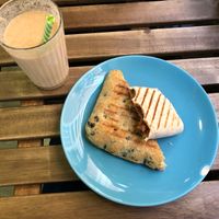 Couldnt take a pic without eating before  at Mimimi in Granada