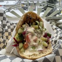Chicken wrap (vegan)  at Falafel St. Jacques in Montreal
