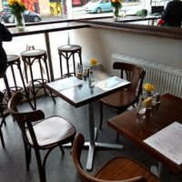 seating at The V & V Cafe in Glasgow