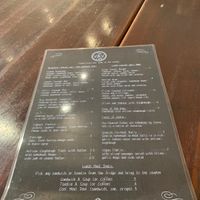 Food menu 13 Feb 2020 at The V & V Cafe in Glasgow