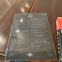 Drinks menu 13 Feb 2020 at The V & V Cafe in Glasgow