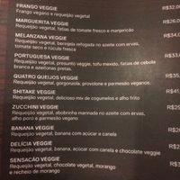 Melhor cardápio vegano de pizza at O Forno in Rio De Janeiro